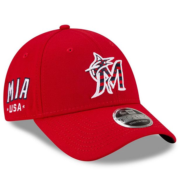 New Era Men's Miami Marlins 9Forty Adjustable Hat