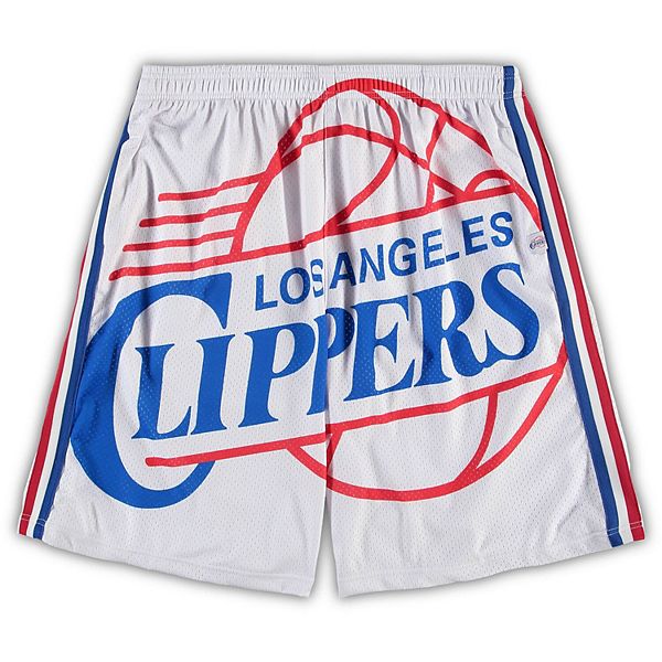 Youth Mitchell & Ness White LA Clippers Hardwood Classics Big