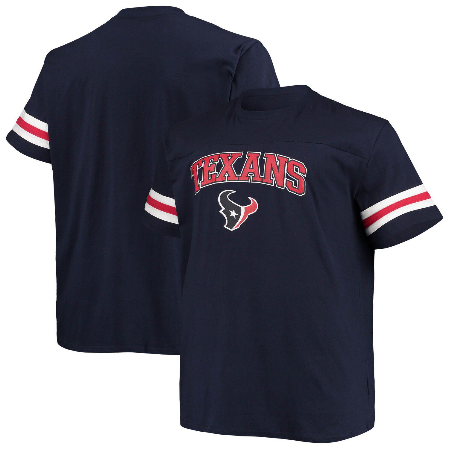 Fanatics Branded Navy Houston Texans Slogan V-Neck T-Shirt