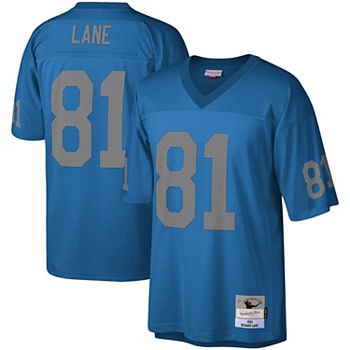 Men's Mitchell & Ness Blue Detroit Lions Washed Short Sleeve