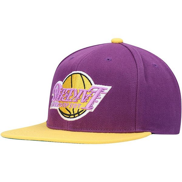 Los Angeles Lakers Mitchell & Ness Down For All Hardwood Classics Snapback  Hat