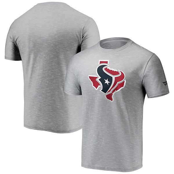 Men's Fanatics Branded Red Houston Texans Team Lockup Logo T-Shirt