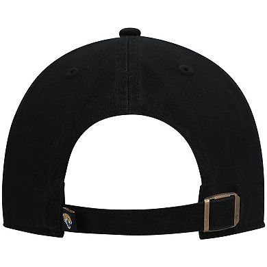 Men's '47 Black Jacksonville Jaguars Clean Up Script Adjustable Hat