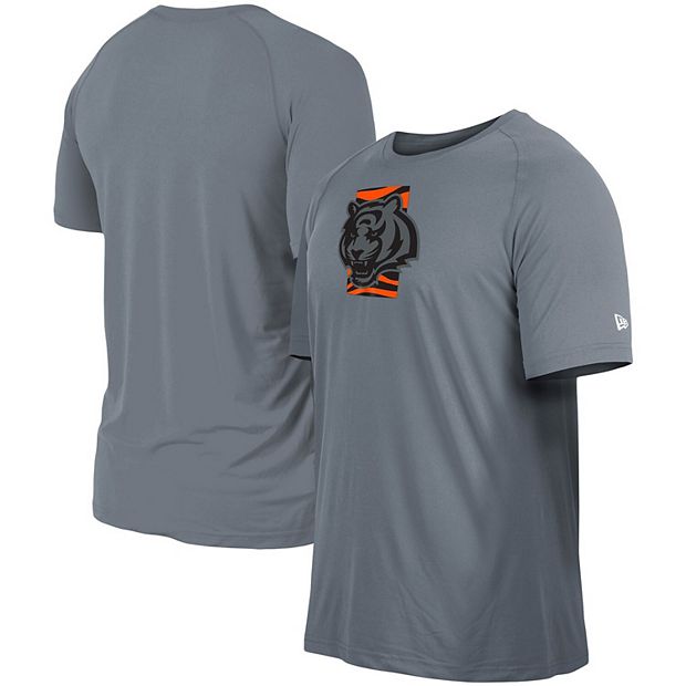 Men's New Era Gray Cincinnati Bengals Training Camp Raglan T-Shirt