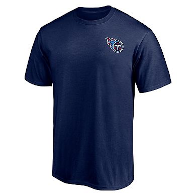 Men's Fanatics Branded Navy Tennessee Titans #1 Dad T-Shirt