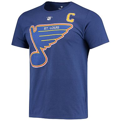 Men's Fanatics Branded Wayne Gretzky Blue St. Louis Blues Authentic Stack Retired Player Nickname & Number T-Shirt