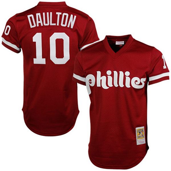 Darren Daulton Phillies Name and Number Short Sleeve Fashion T Shirt