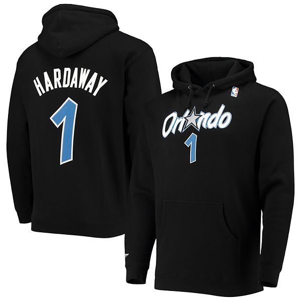 Men's Mitchell & Ness Penny Hardaway Black Orlando Magic Hardwood