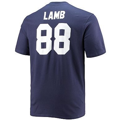Men's Fanatics Branded CeeDee Lamb Navy Dallas Cowboys Big & Tall Player Name & Number T-Shirt