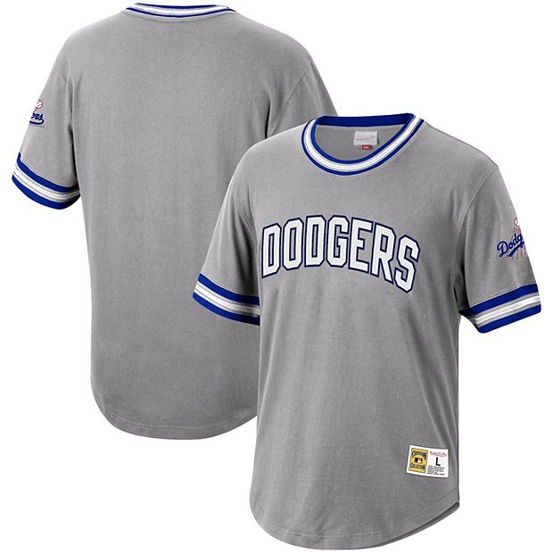 Men's Mitchell & Ness Gray Los Angeles Dodgers Cooperstown Collection Wild  Pitch Jersey T-Shirt