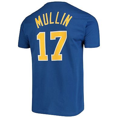 Men's Mitchell & Ness Chris Mullin Royal Golden State Warriors Hardwood Classics Name & Number Team T-Shirt