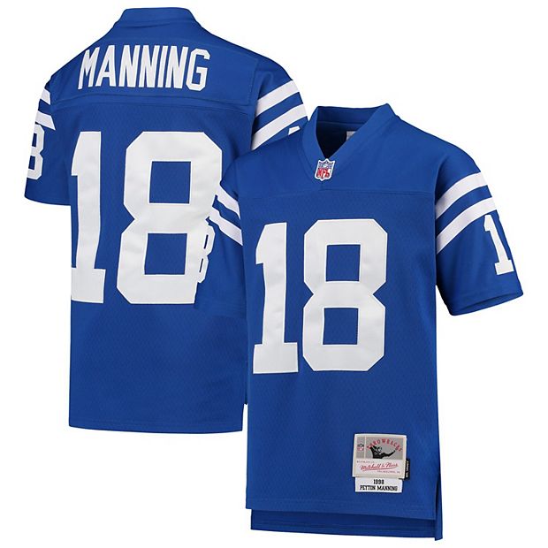 Youth Mitchell & Ness Peyton Manning Royal Indianapolis Colts 1998 Legacy  Retired Player Jersey