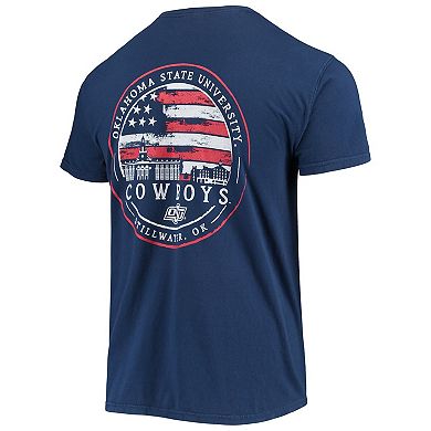 Men's Navy Oklahoma State Cowboys Campus Americana T-Shirt