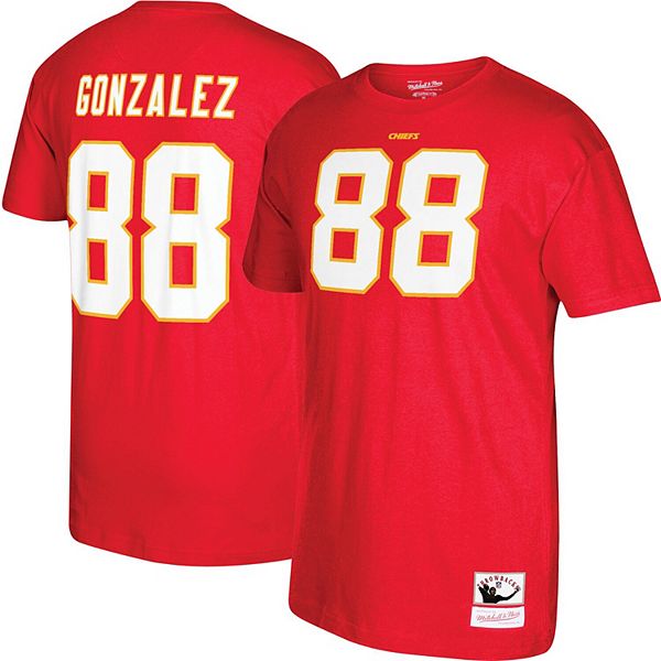 Tony Gonzalez Kansas City Chiefs Youth Black Name & Number Logo Long Sleeve  T-Shirt 