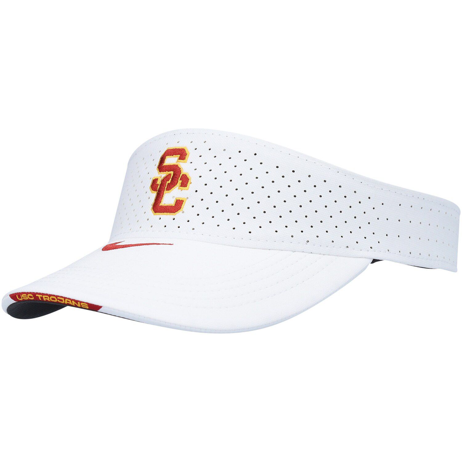 Men's adidas White Louisville Cardinals Sideline Coaches High Visor