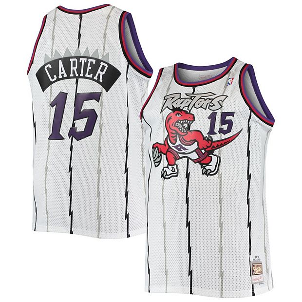 Men's Mitchell & Ness Vince Carter White Toronto Raptors Big & Tall  Hardwood Classics Swingman Jersey