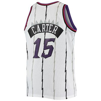 Men's Mitchell & Ness Vince Carter White Toronto Raptors Big & Tall  Hardwood Classics Swingman Jersey