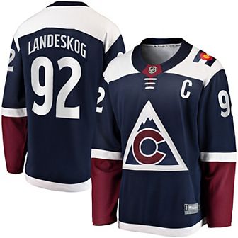 Men's Fanatics Branded Gabriel Landeskog Navy Colorado Avalanche Premier Breakaway Player Jersey