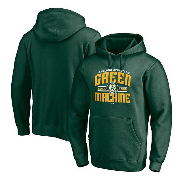 Fanatics Oakland A's Fleece Pullover Mens Hoodie (Green)