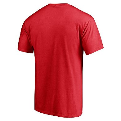 Men's Fanatics Branded Red Washington Nationals Hometown Logo T-Shirt