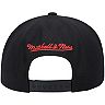 Men's Mitchell & Ness Black Chicago Bulls Hardwood Classics Big Face Callout Snapback Hat