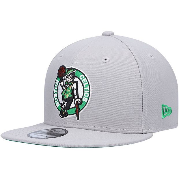 Men's New Era Gray Boston Celtics 9FIFTY Snapback Hat