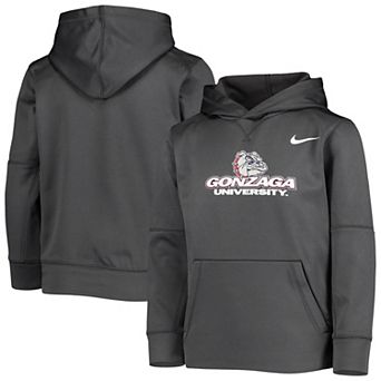 Youth Nike Anthracite Gonzaga Bulldogs KO Performance Pullover Hoodie