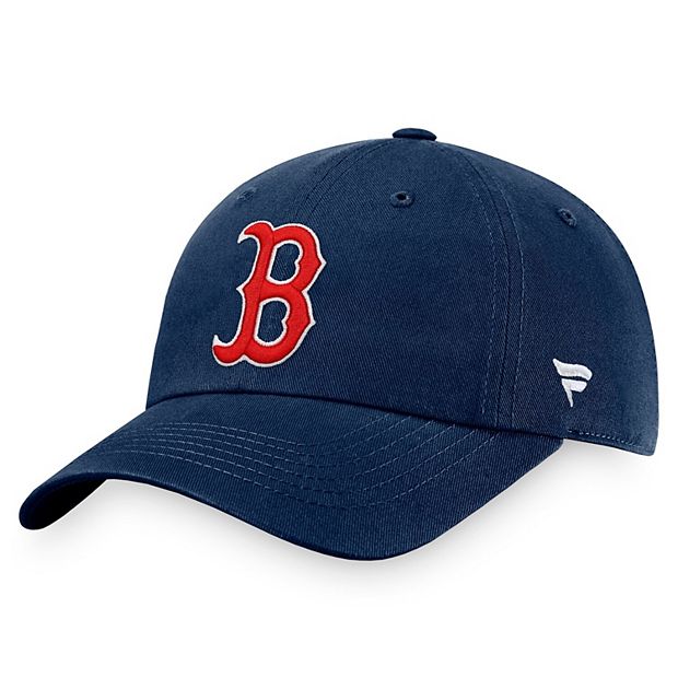 Officially Licensed Fanatics MLB Men's Red Sox White Logo Fitted Hat