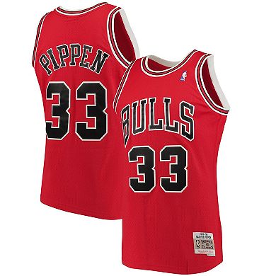 Men's Mitchell & Ness Scottie Pippen Red Chicago Bulls Big & Tall Hardwood Classics Jersey
