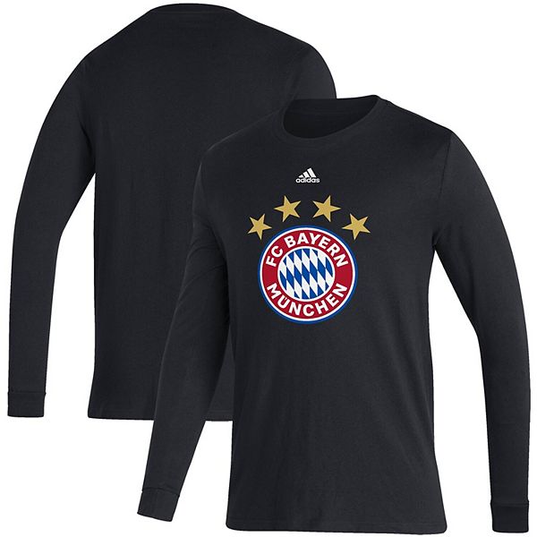 Men's adidas Black Bayern Munich Primary Logo Amplifier Long ... Men's adidas Black Bayern Munich Primary Logo Amplifier Long ...