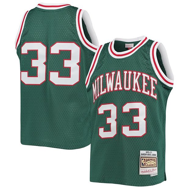 Jersey for the Milwaukee Bucks worn and signed by Kareem Abdul