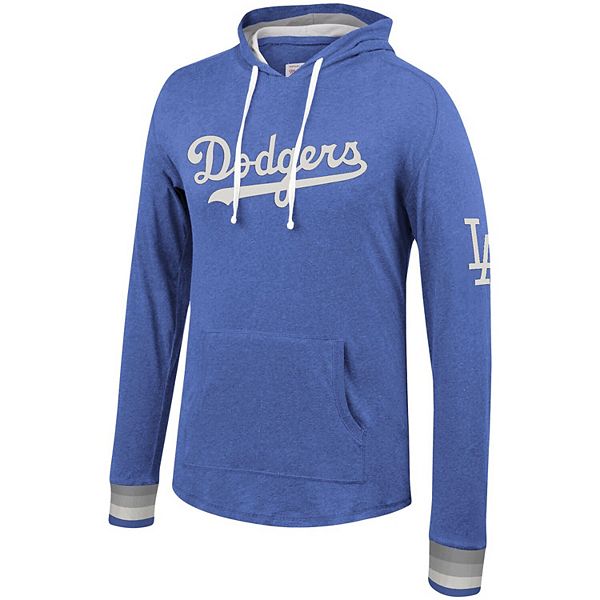 Men's Mitchell & Ness Heathered Royal Los Angeles Dodgers Lightweight  Pullover Hoodie