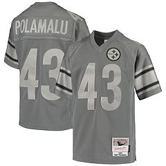 Mitchell & Ness Troy Polamalu Black Pittsburgh Steelers Big & Tall Retired Player Mesh T-Shirt