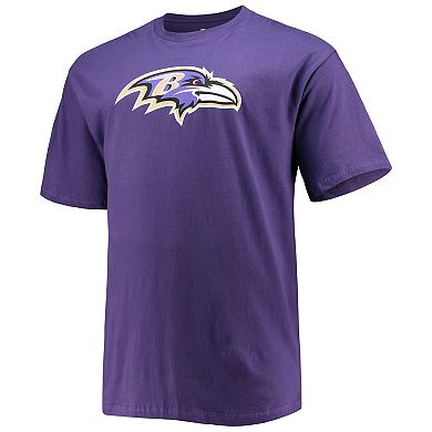 Men's Fanatics Branded Lamar Jackson Purple Baltimore Ravens Big & Tall Player Name & Number T-Shirt