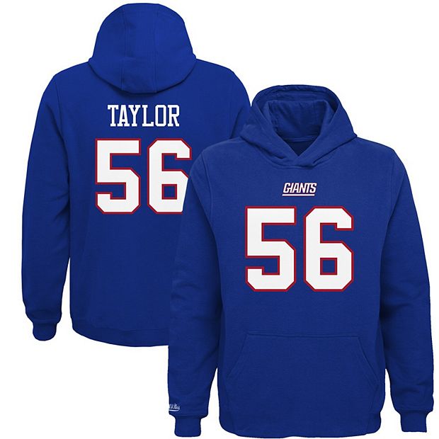 Men's Mitchell & Ness Lawrence Taylor White New York Giants Retired Player  Name & Number Long Sleeve Top