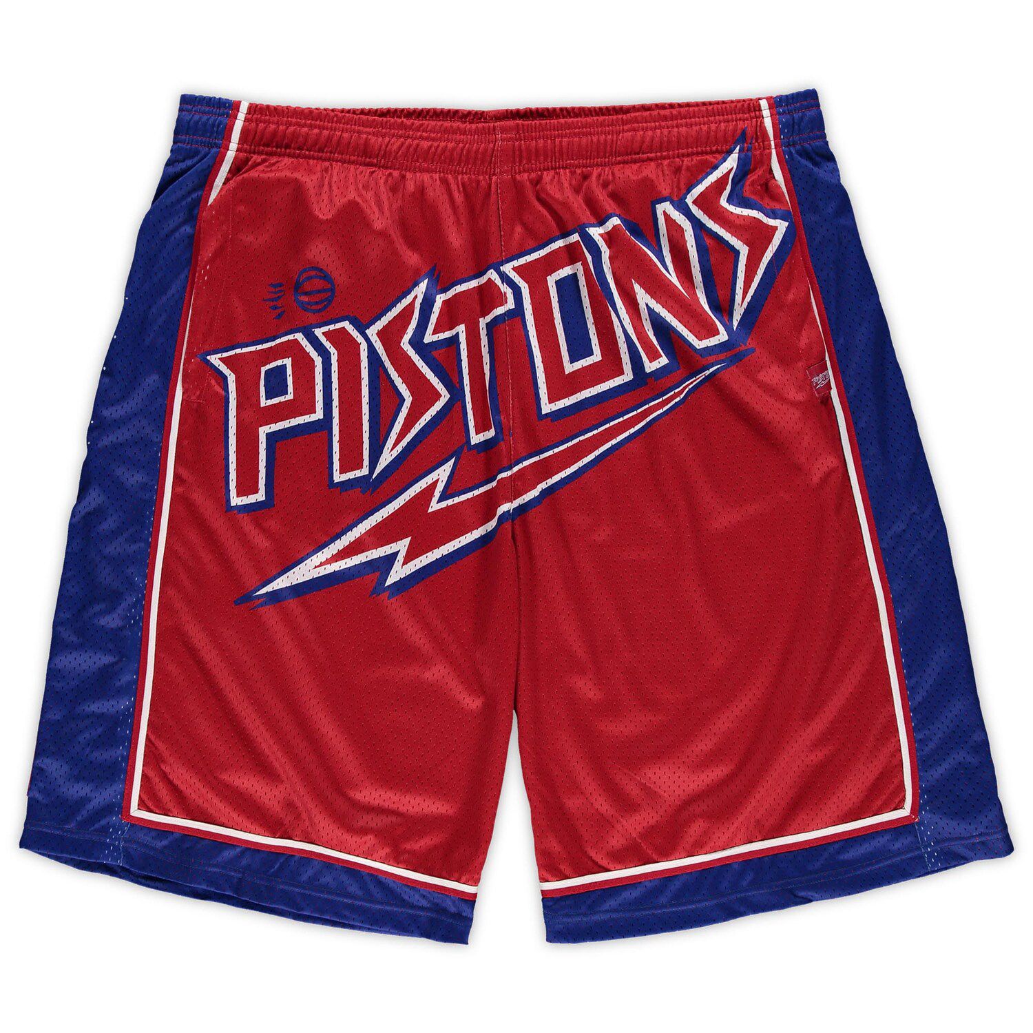 Image for Unbranded Men's Mitchell & Ness Red Detroit Pistons Big & Tall Hardwood Classics Big Face 2.0 Shorts at Kohl's.