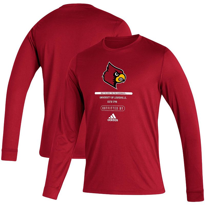 Mens adidas Red Louisville Cardinals Sideline Locker Tag Creator AEROREADY