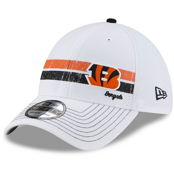 Men's New Era White Cincinnati Bengals Polar 39THIRTY Flex Hat