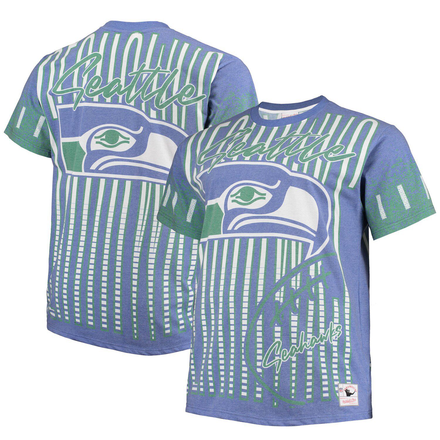 Image for Unbranded Men's Mitchell & Ness Royal Seattle Seahawks Jumbotron Big & Tall T-Shirt at Kohl's.