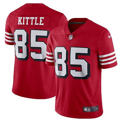 Men s Nike George Kittle Red San Francisco 49ers Alternate Vapor Limited Player Jersey