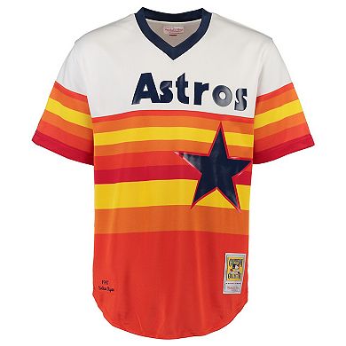 Men's Mitchell & Ness Nolan Ryan White Houston Astros Throwback Authentic Jersey