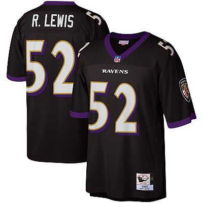 Men s Mitchell Ness Ray Lewis Black Baltimore Ravens Legacy Replica Jersey