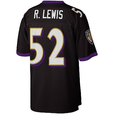 Men's Mitchell & Ness Ray Lewis Black Baltimore Ravens Legacy Replica Jersey