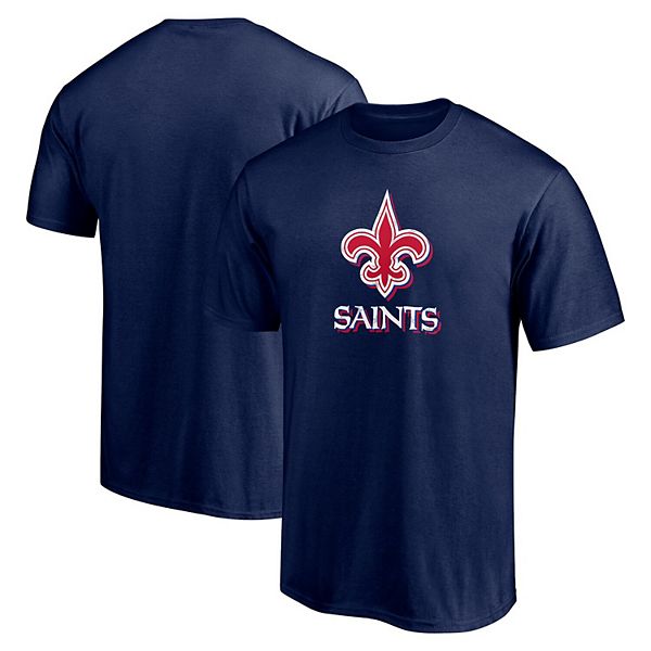 New Orleans Saints T-Shirt - White Stripped Long Sleeve Tee