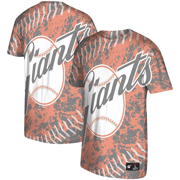 San Francisco Giants Youth Striped Logo T-Shirt - Heathered Orange