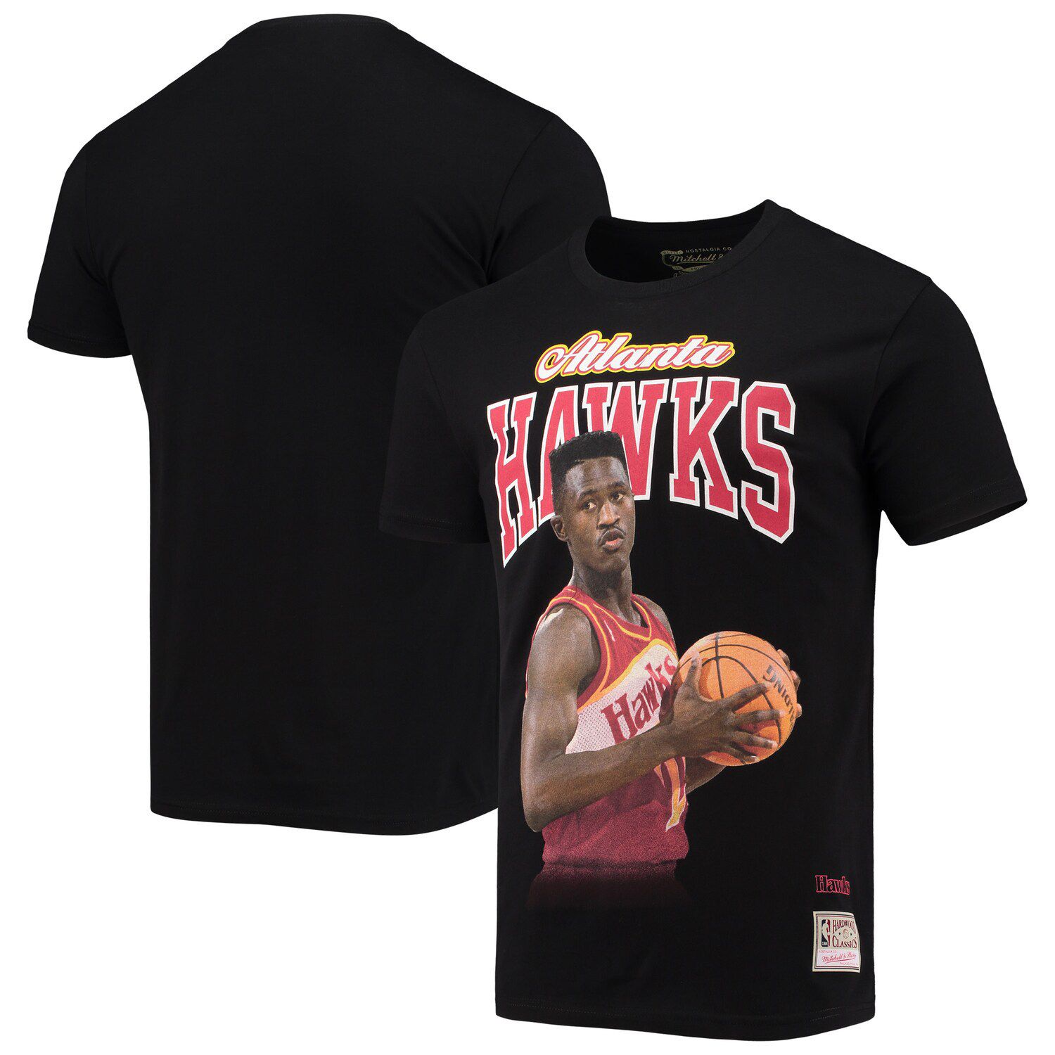 Image for Unbranded Men's Mitchell & Ness Dominique Wilkins Black Atlanta Hawks Hardwood Classics Courtside Player T-Shirt at Kohl's.