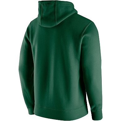 Men's Nike Green NDSU Bison Retro Football Lockup Club Pullover Hoodie