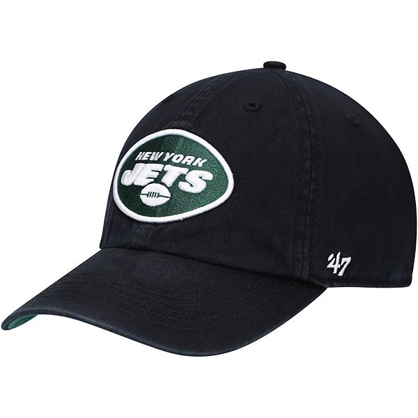 Men's '47 Black New York Jets Franchise Logo Fitted Hat