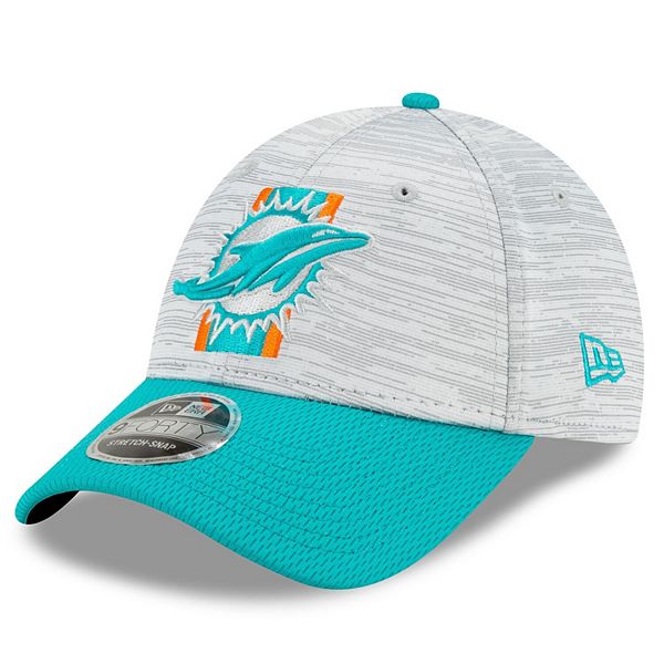 Men's New Era Gray Miami Dolphins 2021 NFL Training Camp Official Visor