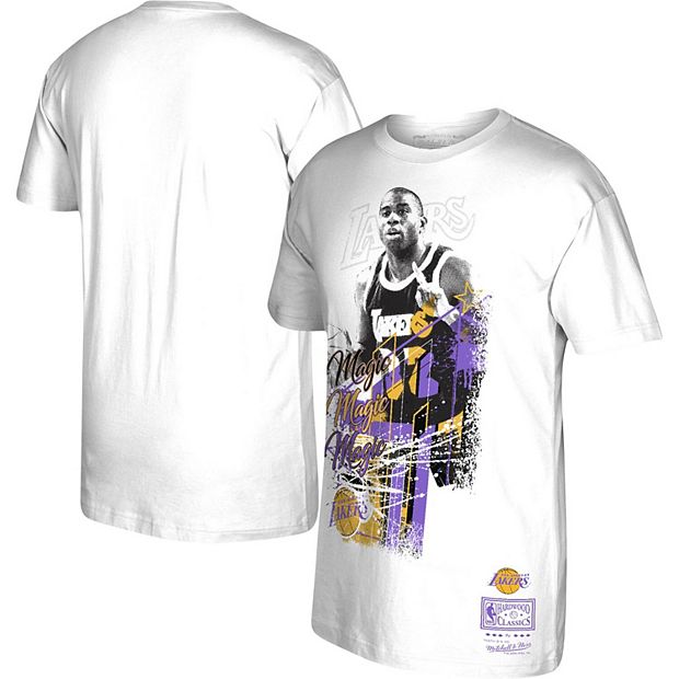 Mitchell & Ness Men's Mitchell & Ness Magic Johnson White Los